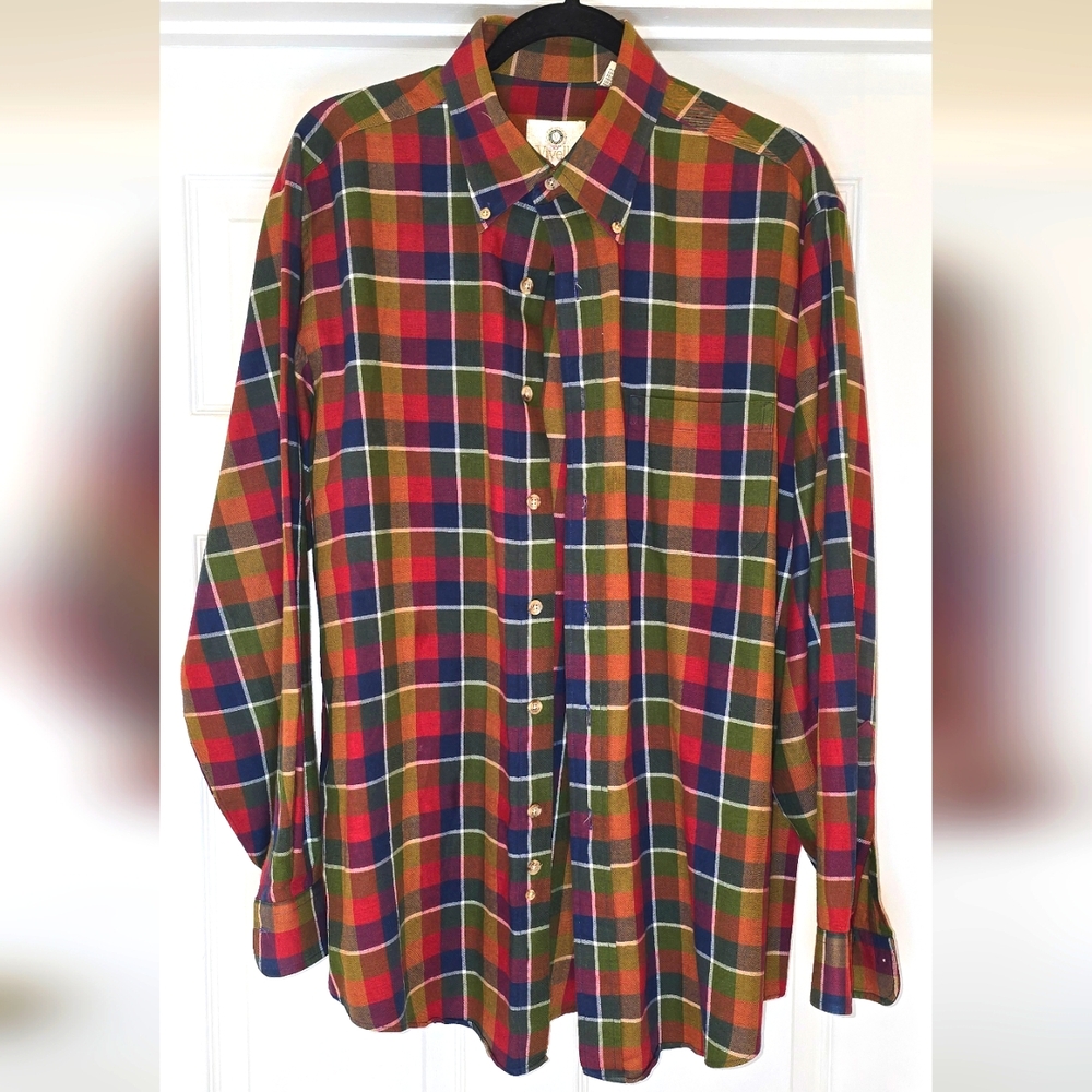 Viyella Classic Multicolor Plaid Men's Shirt